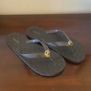 Michael Kors Women’s Signature Logo Flip Flops